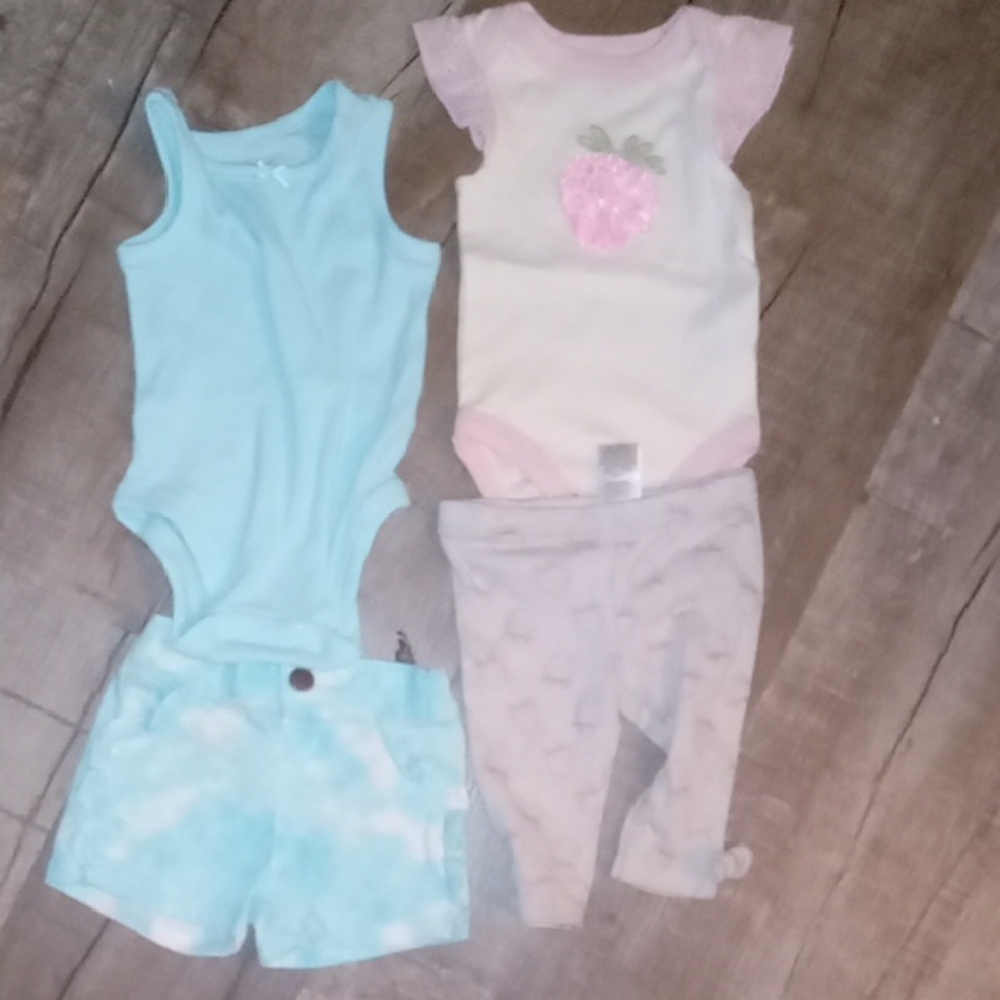 Baby Bodysuit and Shorts Set